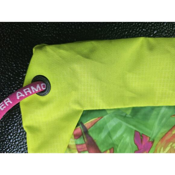 Under Armour - Unisex Sackpack Drawstring Backpack w/ Sunglasses Pocket Neon - Picture 7 of 15
